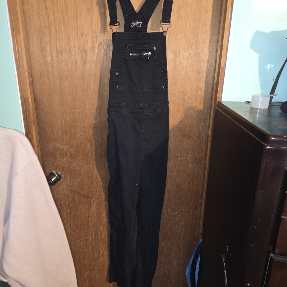 Black Denim Women's Size XL Overalls
